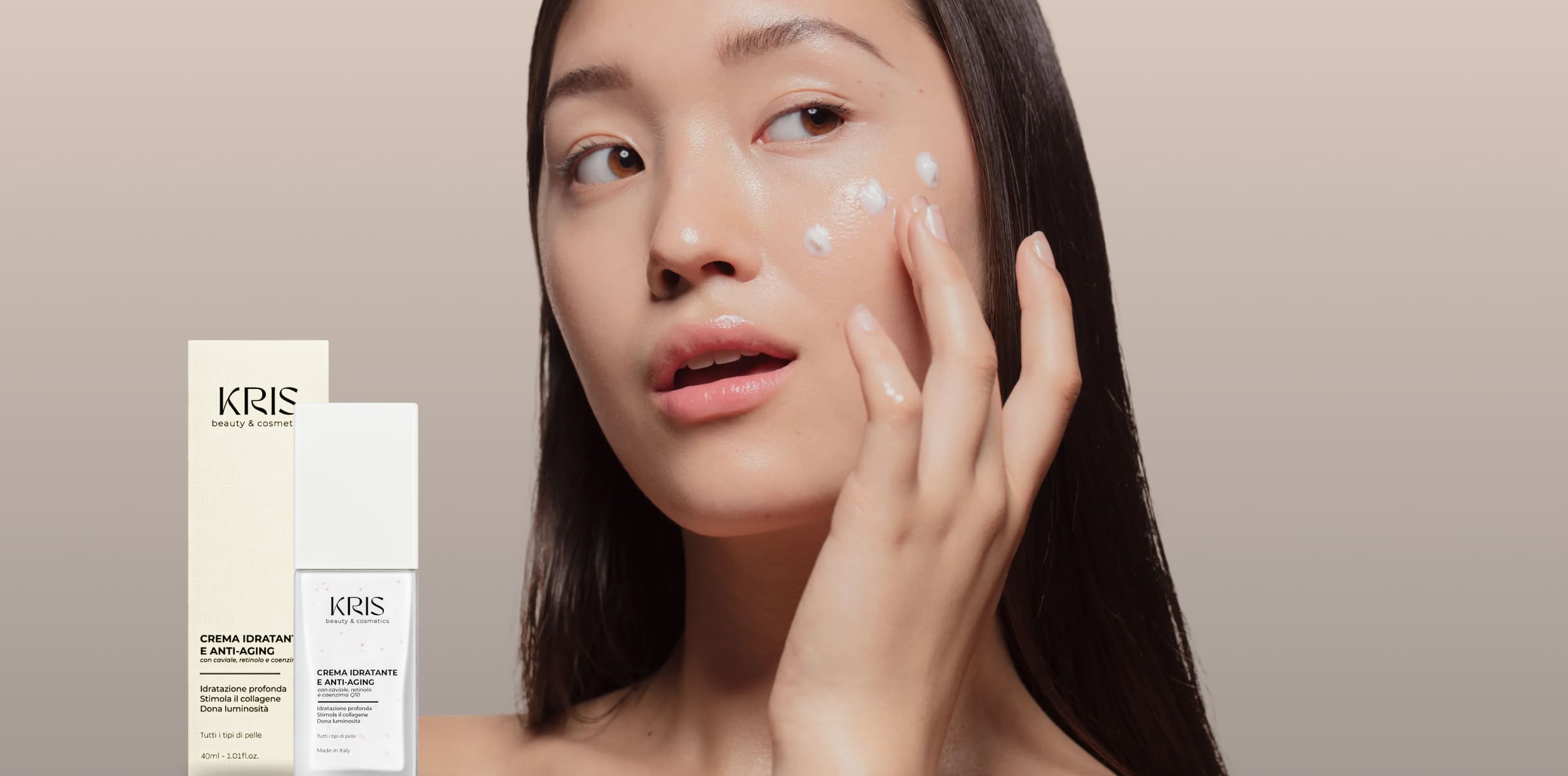 Dentro il cuore della formula: l’esperienza sensoriale della Crema Idratante & Anti-Age Kris Beauty